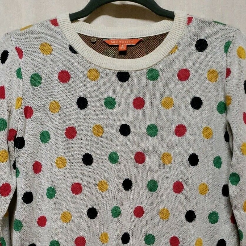 ModCloth Women Sz S Pullover Knit Sweater Multi